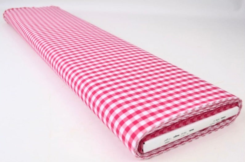 ROSA 6,5 MM GINGHAM RUTOR – OEKO-TEX BOMULL, LÄTT & ANDNINGSBART