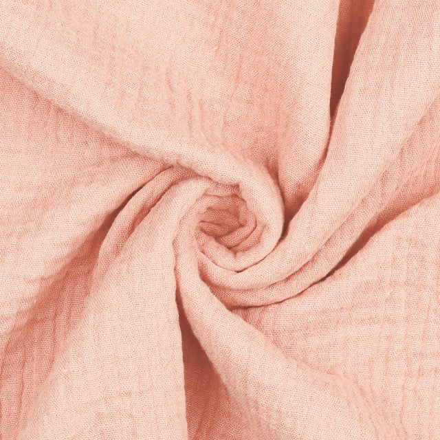 LJUS ROSA DOUBLE GAUZE EKOLOGISK MUSLIN – MJUK & ANDNINGSBAR