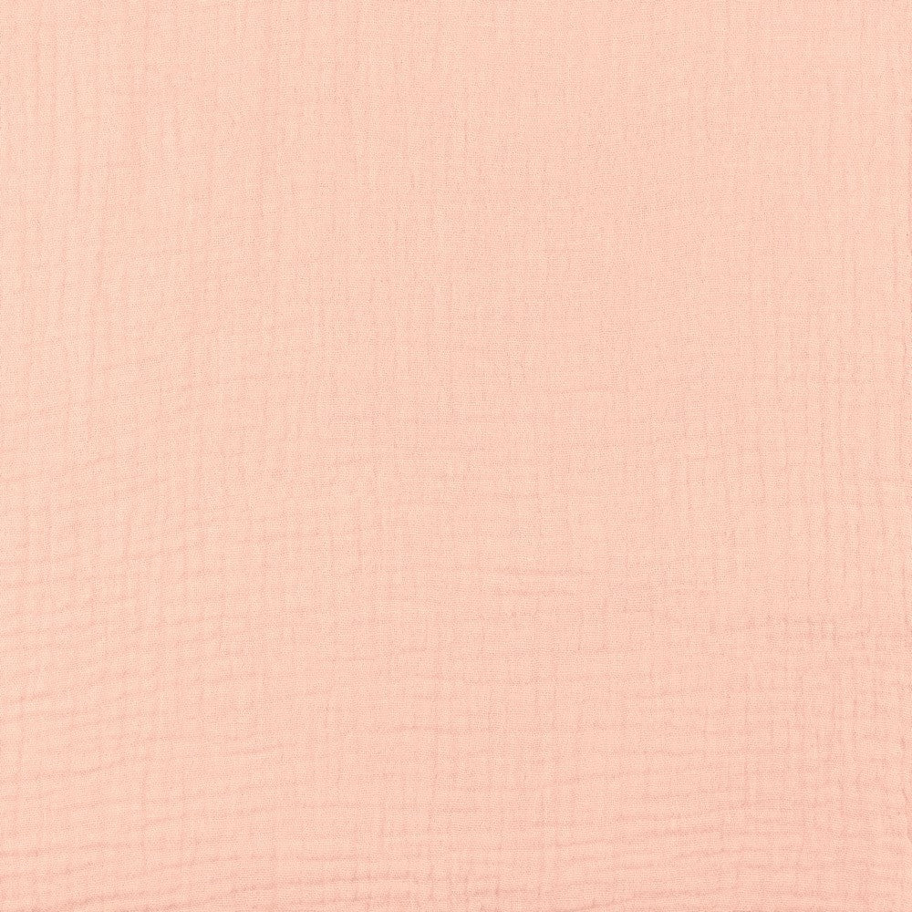 LYS ROSADOUBLE GAUZE ØKOLOGISK MUSSELIN – BLØD OG ÅNDBAR