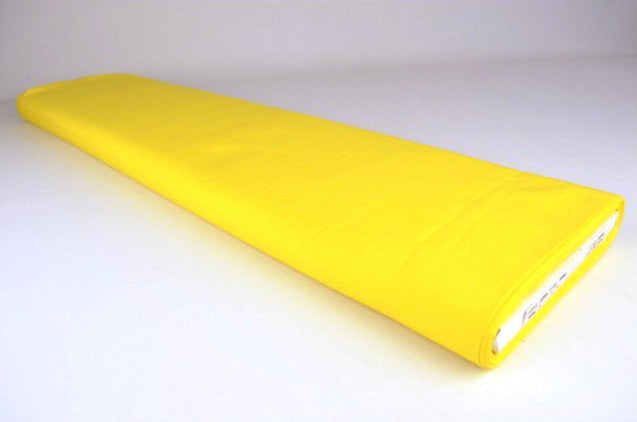 GUL BOMULLSPOPLIN – TÄTT VÄVT BOMULLSTYG