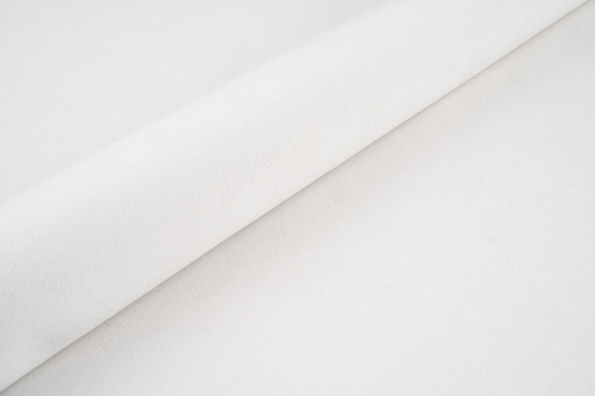 ELFENBENSFÄRGAD TJOCK MATT SAMMET MED FLEECEBOTTEN