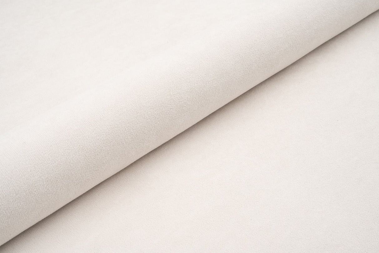 KRÄMFÄRGAD TJOCK MATT SAMMET MED FLEECEBOTTEN