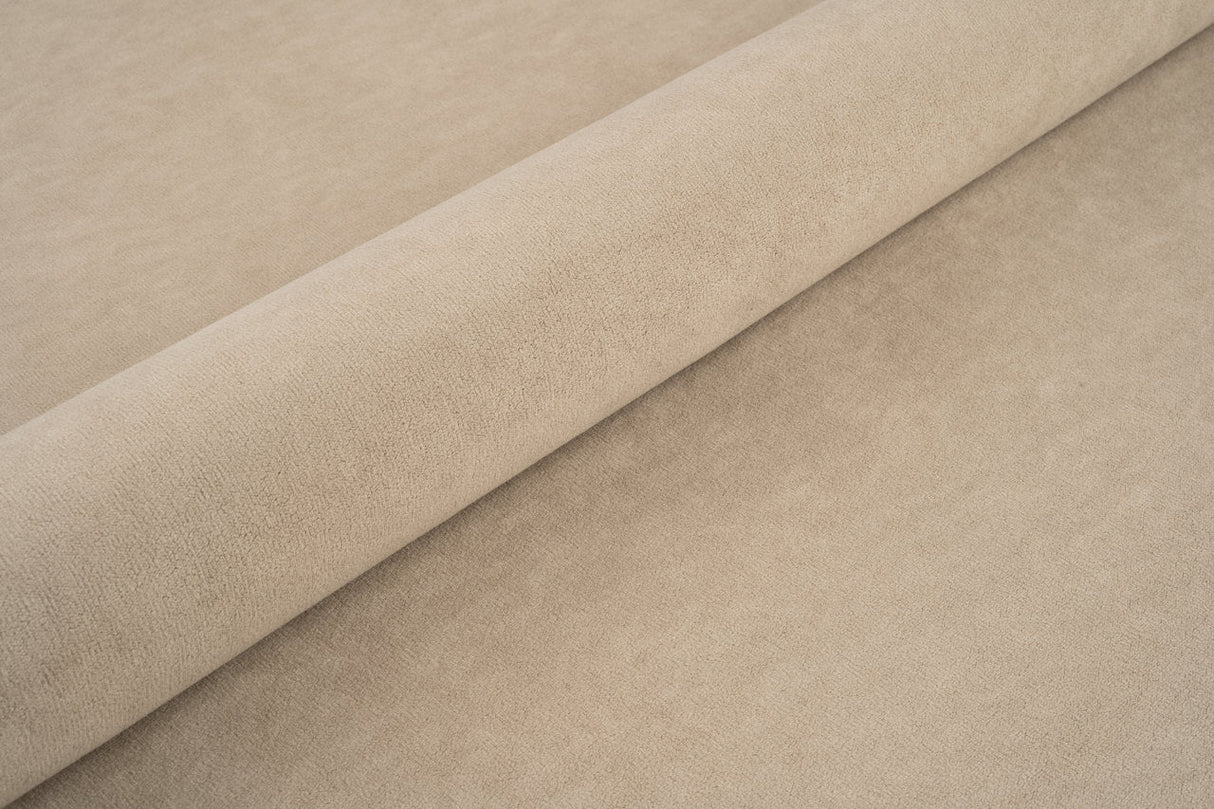 TAUPE TJOCK MATT SAMMET MED FLEECEBOTTEN