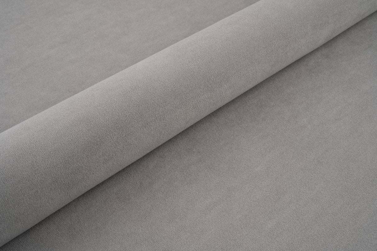 STENGRÅ TJOCK MATT SAMMET MED FLEECEBOTTEN