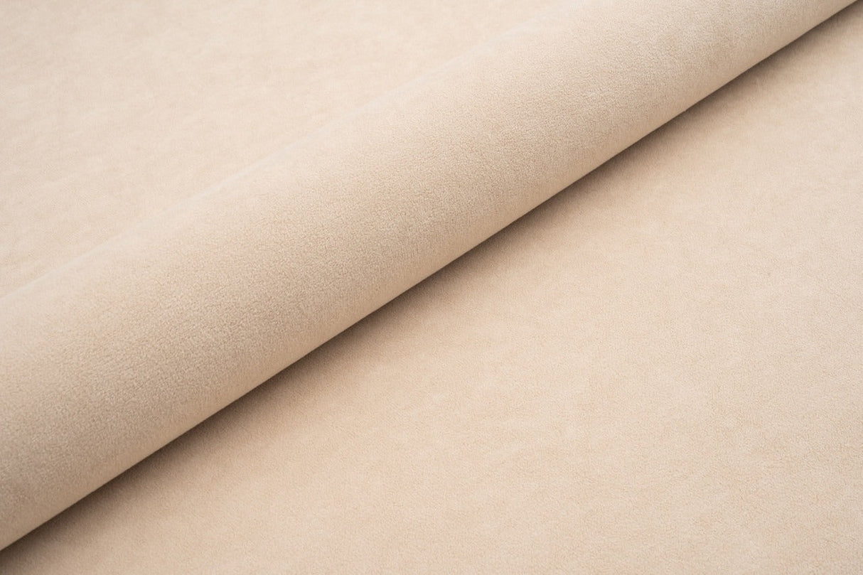 BEIGE TJOCK MATT SAMMET MED FLEECEBOTTEN