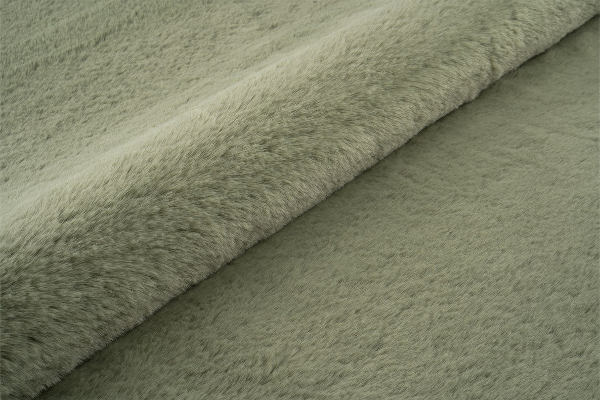 MOSSGRÖN BUNNY MÖBELTYG – IMITERAD PÄLS