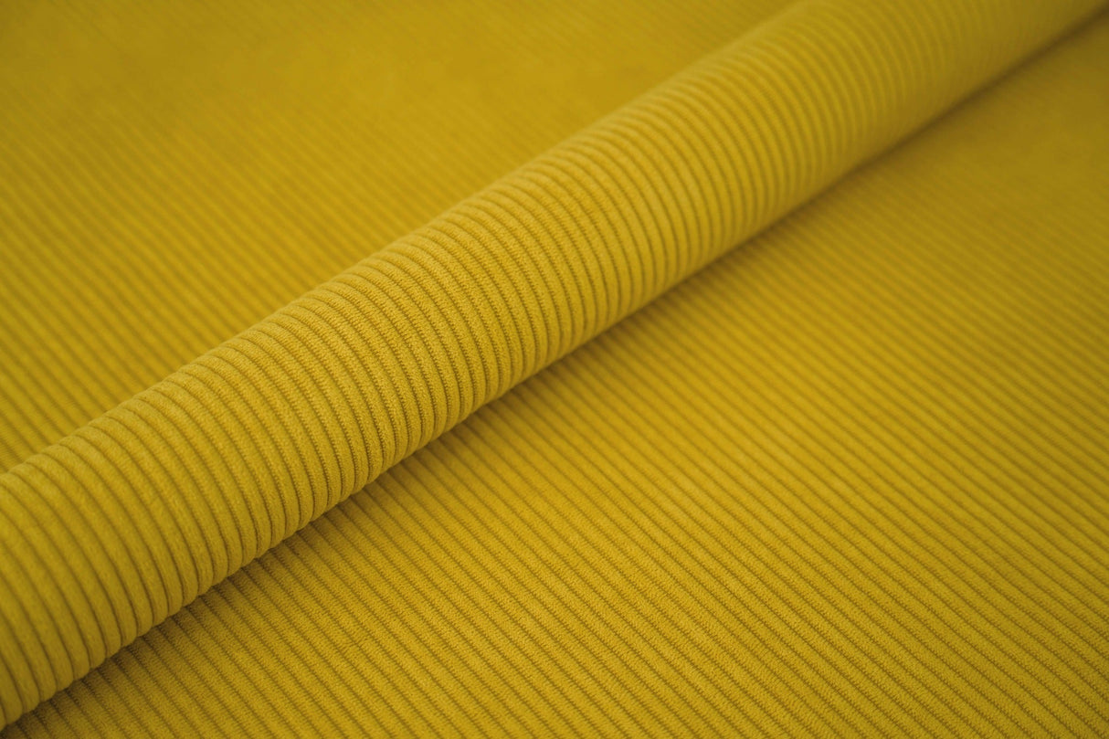 MÖRK CURRY CORD MÖBELTYG – 5 MM RIBBAD SAMMET