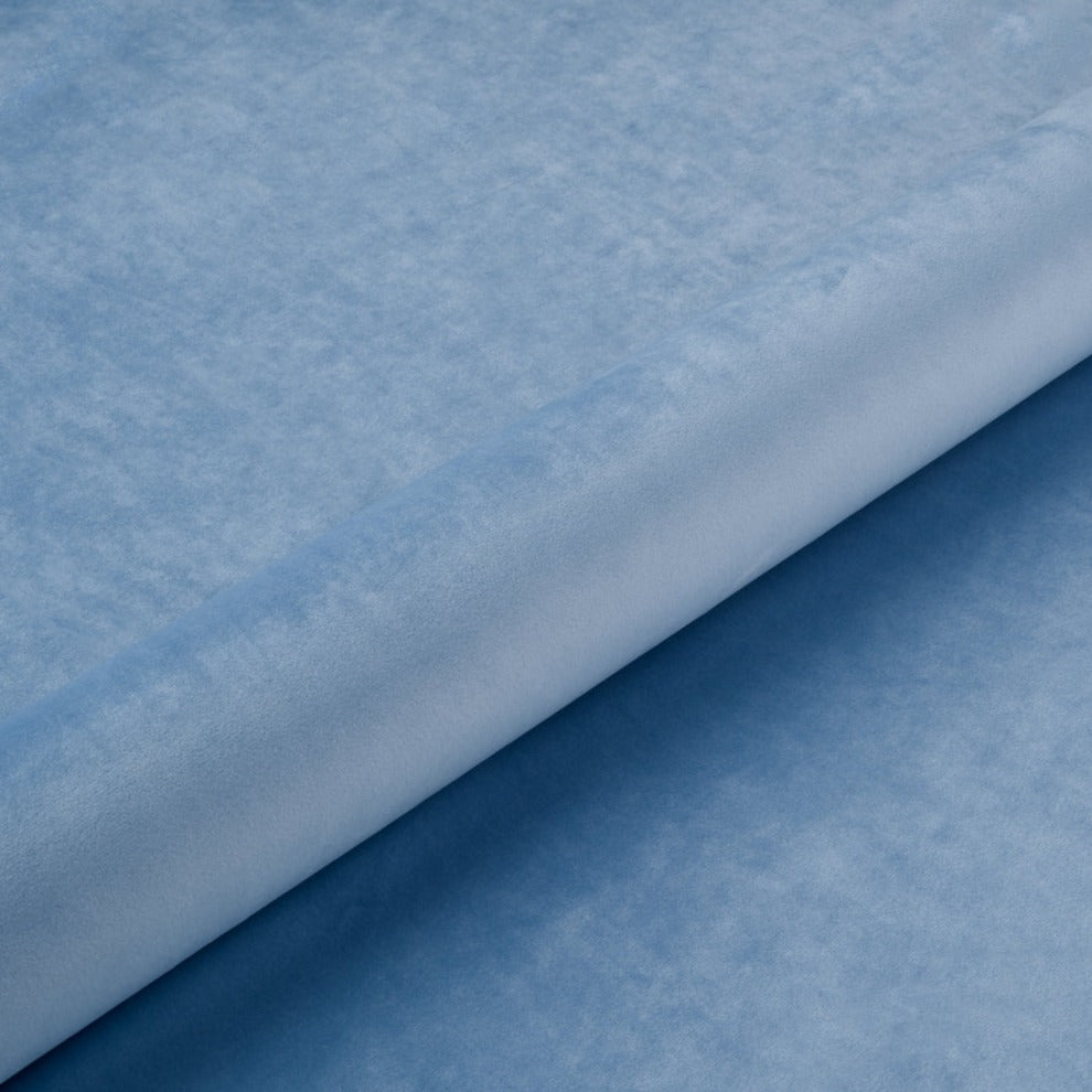 BABYBLÅ LÄTT OCH SLITSTARK MÖBELVELOUR