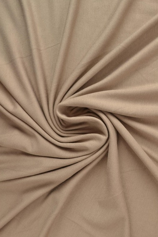 TAUPE VISKOSJERSEY – MJUK, ANDNINGSBAR & ELASTISK