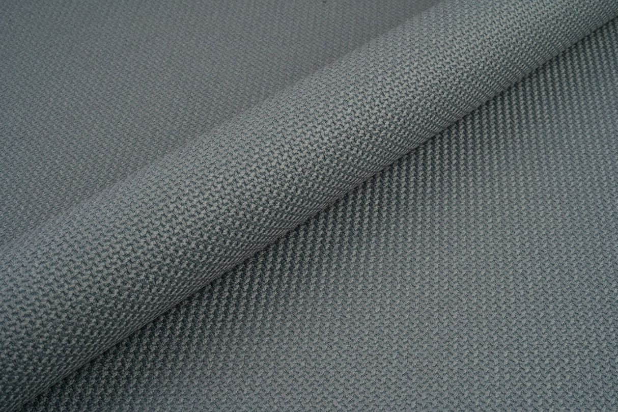 STÅLGRÅ BRAID MØBELSTOF – TYK FLETVÆV