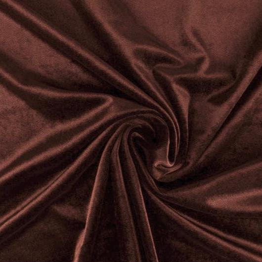 BRUN VELOUR MED STRETCH – MJUK STICKAD KVALITET