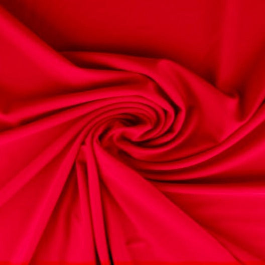 RØD LYCRA – 4-VEJS STRÆK & HURTIGTØRRENDE