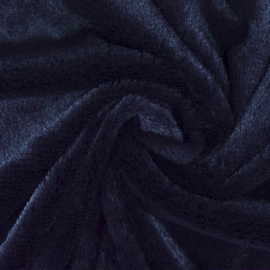 NAVY MJUK PLYSCH – 10 MM LUGG & TVÄRSGÅENDE STRETCH