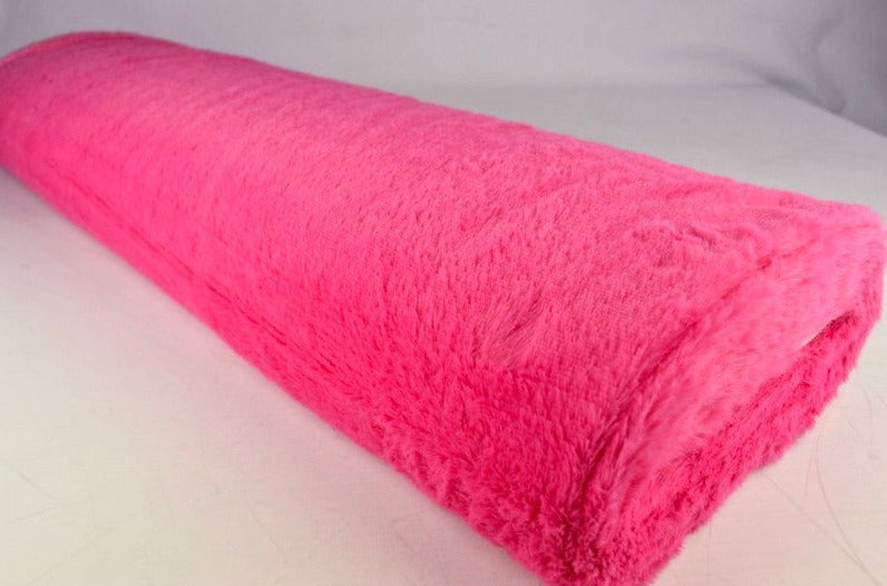 PINK MJUK PLYSCH – 10 MM LUGG & TVÄRSGÅENDE STRETCH