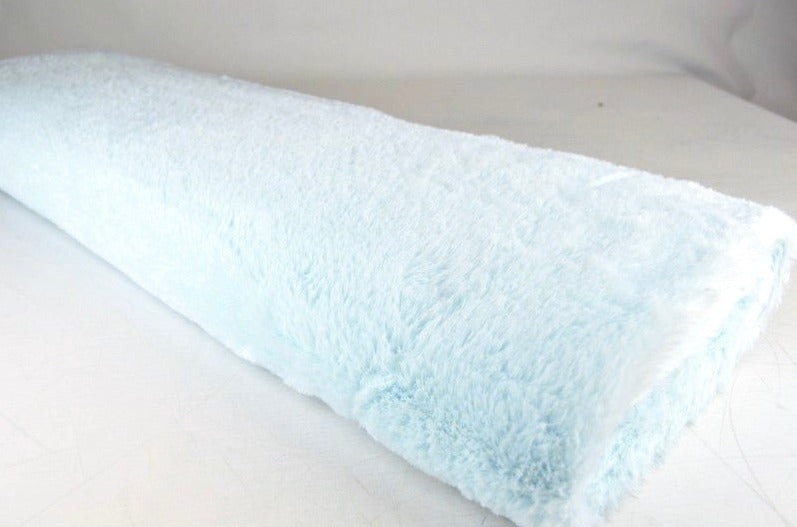 BABYBLÅ MJUK PLYSCH – 10 MM LUGG & TVÄRSGÅENDE STRETCH