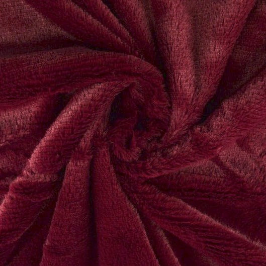 BORDEAUX MJUK PLYSCH – 10 MM LUGG & TVÄRSGÅENDE STRETCH