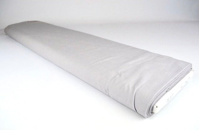 GRÅ BOMULLSPOPLIN – TÄTT VÄVT BOMULLSTYG