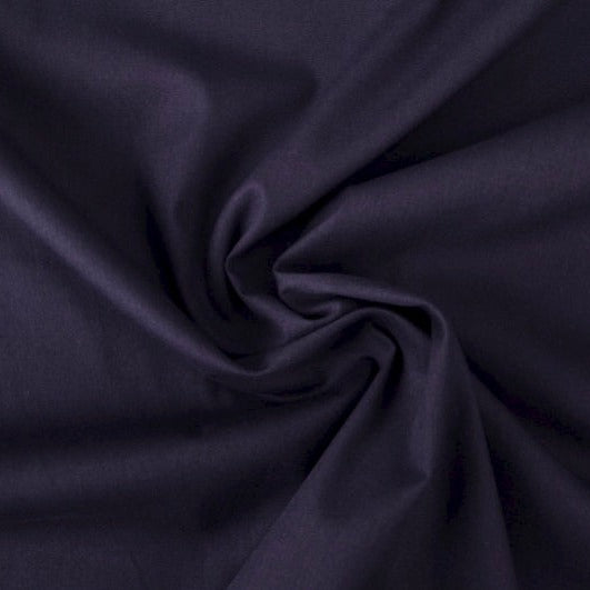 NAVYBLÅ BOMULLSPOPLIN – TÄTT VÄVT BOMULLSTYG