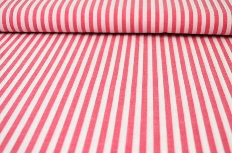 ROSA 6,5 MM GINGHAM RÄNDER – OEKO-TEX BOMULL, LÄTT & ANDNINGSBART