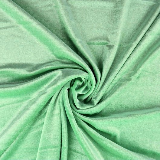 PASTELGRØN VELOUR MED STRÆK