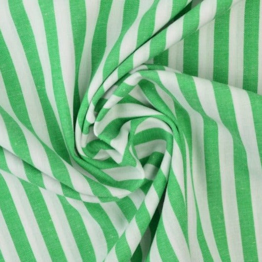 LJUSGRÖN 6,5 MM GINGHAM RÄNDER – OEKO-TEX BOMULL, LÄTT & ANDNINGSBART