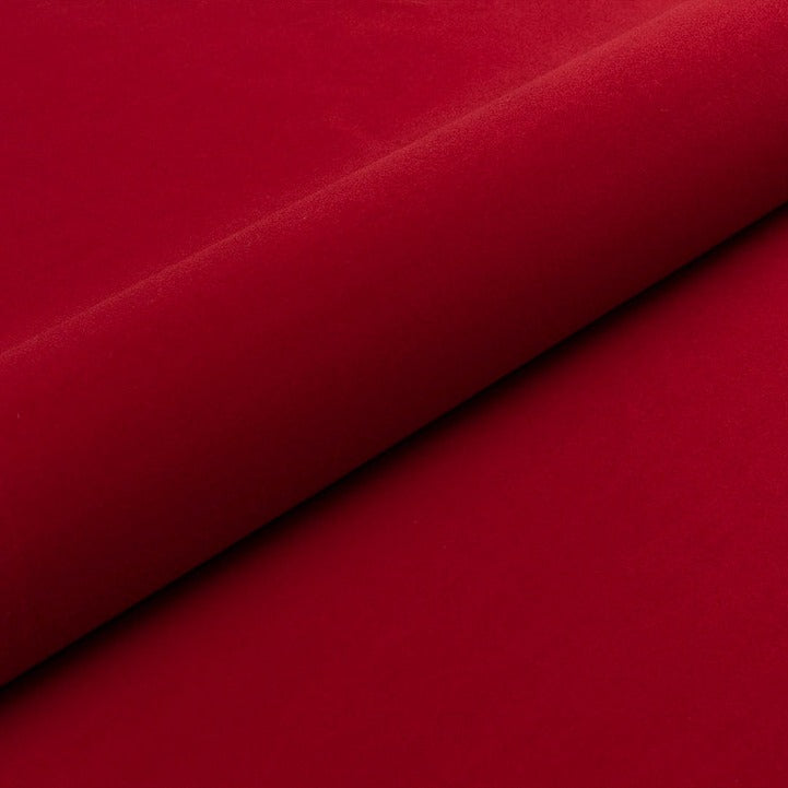 RUBINRÖD LÄTT OCH SLITSTARK MÖBELVELOUR