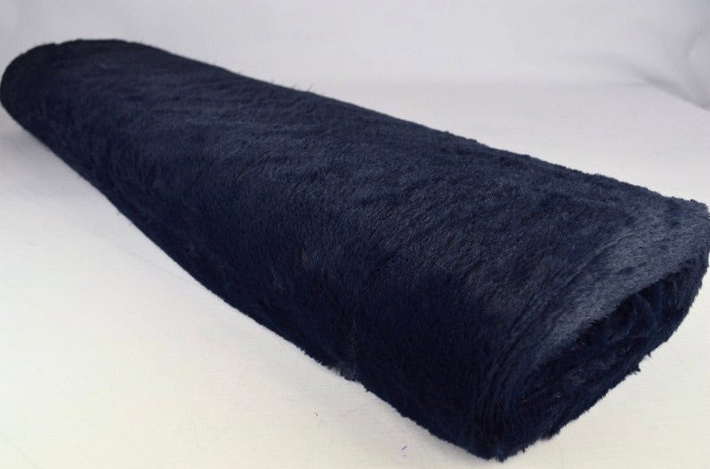 NAVY MJUK PLYSCH – 10 MM LUGG & TVÄRSGÅENDE STRETCH