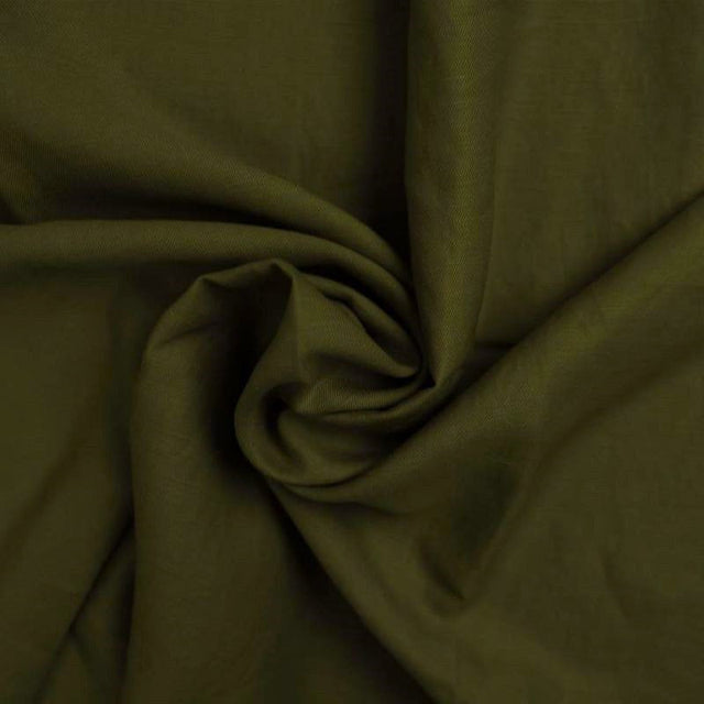 MOSSGRÖN TENCELLINO (TENCEL™/LINNE) – MJUK TWILLVÄVD KVALITET