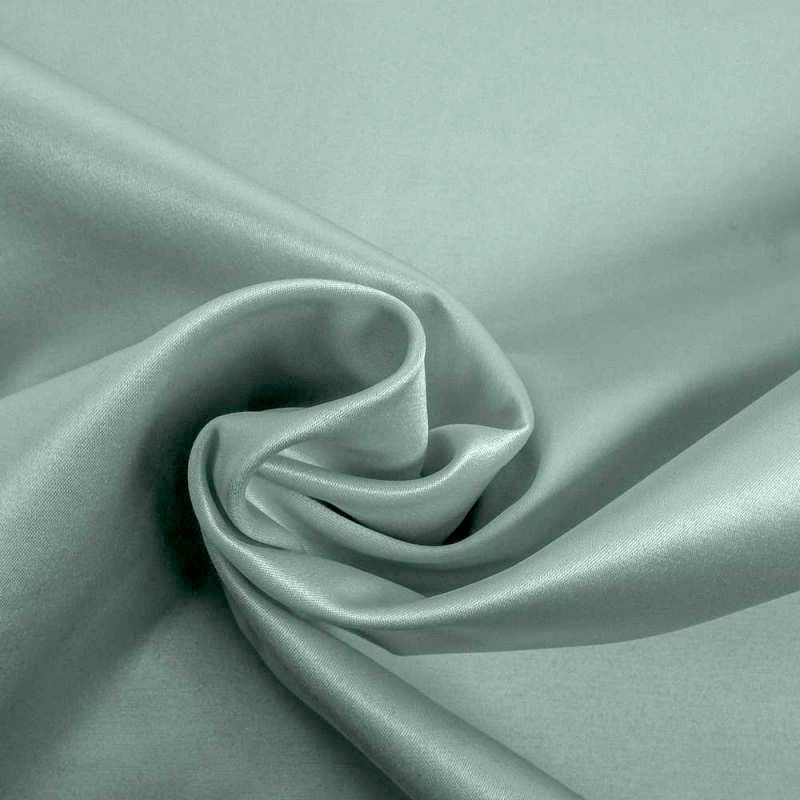 SALVIEGRÖN SELENA TUNG BRÖLLOPSSATIN MED LÄTT STRETCH