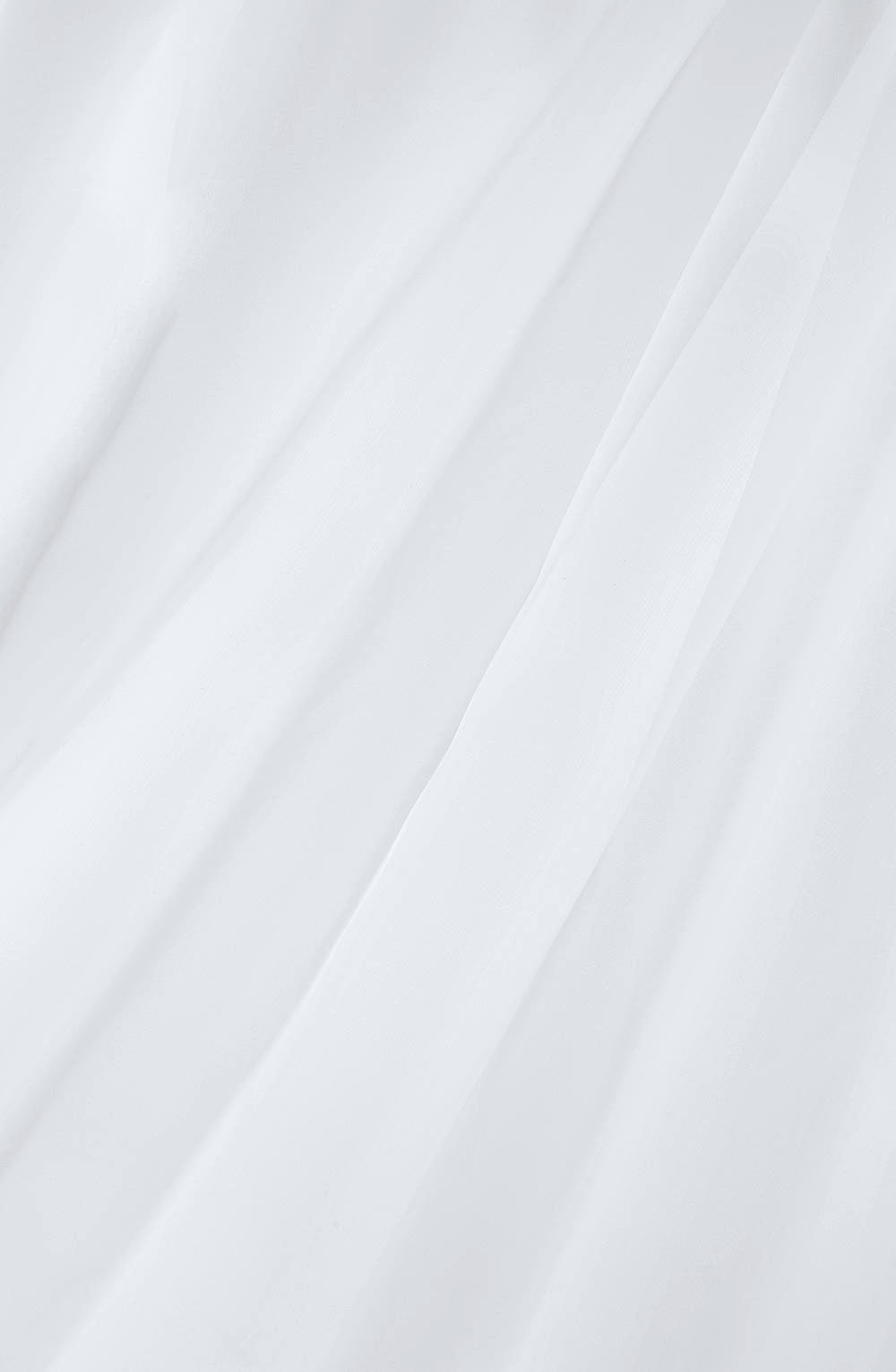 BRANDHÄMMANDE ORGANZA GARDINTYG - VIT