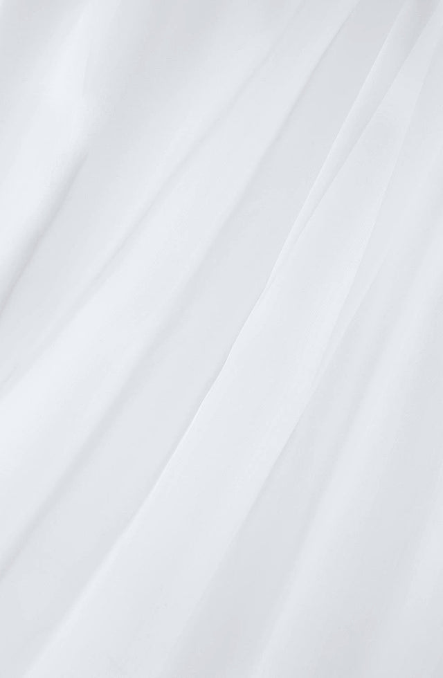 BRANDHÄMMANDE ORGANZA GARDINTYG - VIT