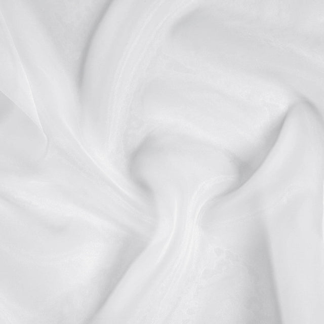 BRANDHÄMMANDE ORGANZA GARDINTYG - VIT