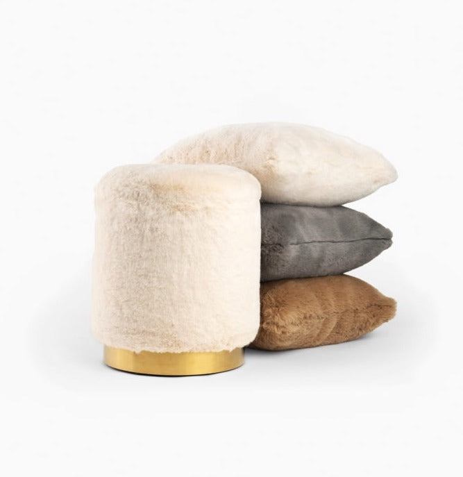 SKIFERGRÅ BUNNY MÖBELTYG – IMITERAD PÄLS