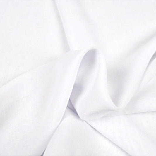 HVID CHIFFON – LET, GENNEMSIGTIG & MED FLOT FALD