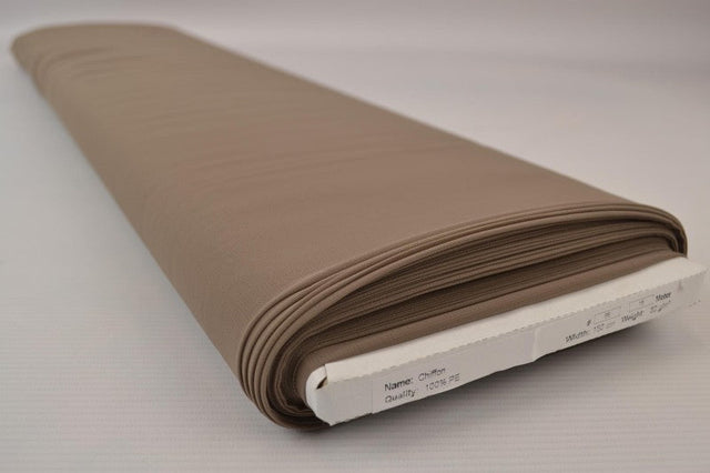 TAUPE CHIFFONG – LÄTT, TRANSPARENT & MED VACKERT FALL