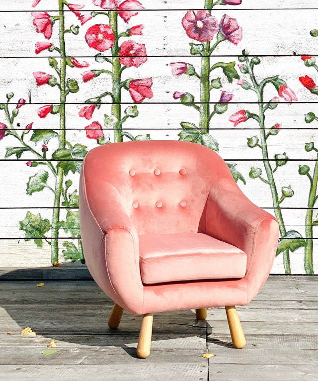 KLASSISK RÖD LÄTT OCH SLITSTARK MÖBELVELOUR