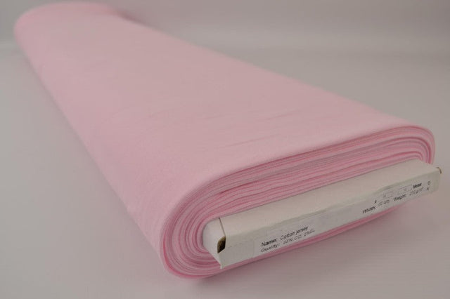 LJUSROSA BOMULLSJERSEY – NATURLIG, ANDNINGSBAR & STRETCHIG