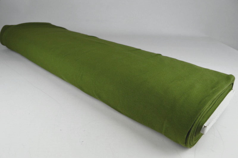 MOSSGRÖN BOMULLSJERSEY – NATURLIG, ANDNINGSBAR & STRETCHIG