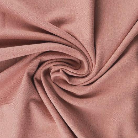 VINTAGE ROSA BOMULLSJERSEY – NATURLIG, ANDNINGSBAR & STRETCHIG