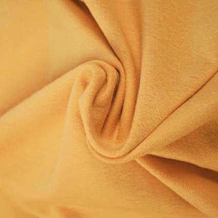 CURRYGUL BOMULLSJERSEY – NATURLIG, ANDNINGSBAR & STRETCHIG