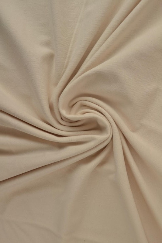 CHAMPAGNE BOMULLSJERSEY – NATURLIG, ANDNINGSBAR & STRETCHIG