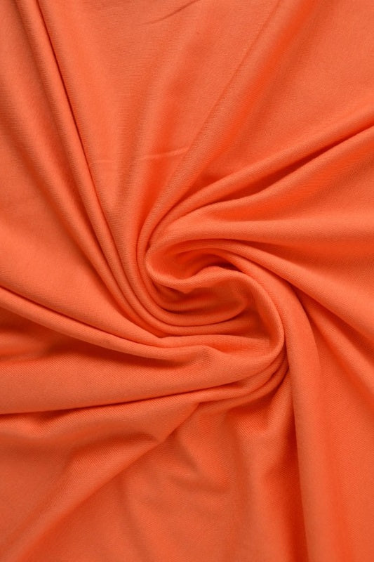 MÖRK ORANGE VISKOSJERSEY – MJUK, ANDNINGSBAR & ELASTISK