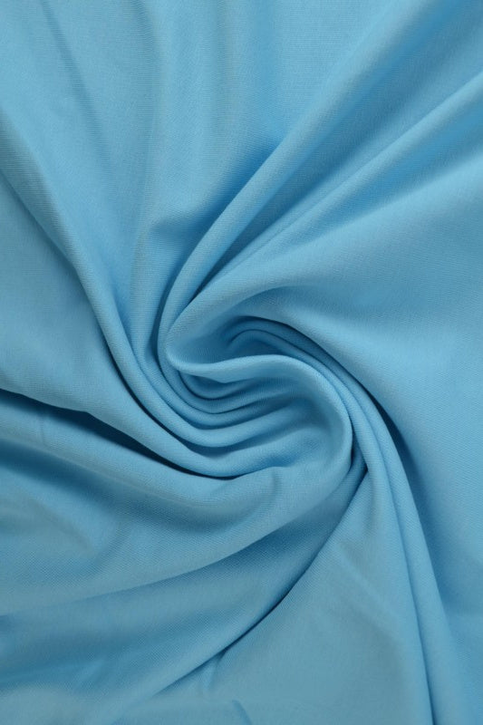 AQUA FRENCH TERRY – MJUK BOMULLSSTICKAD METERVARA MED STRETCH