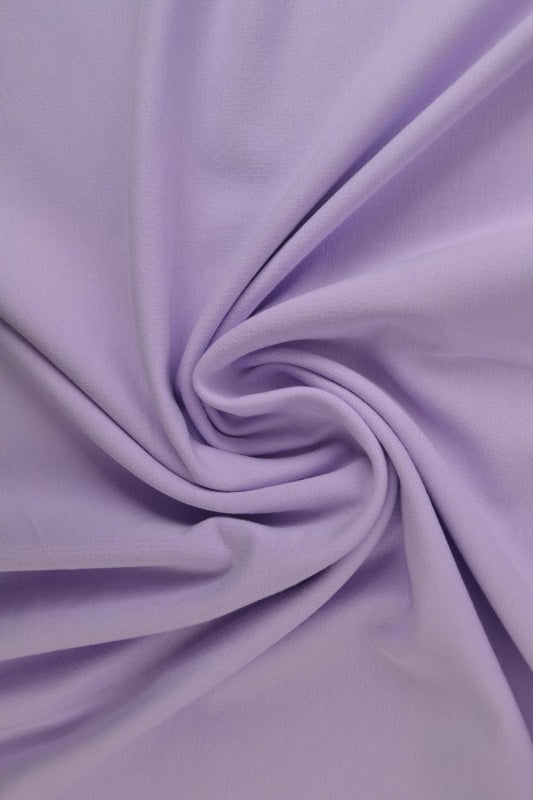 LAVENDEL FRENCH TERRY – MJUK BOMULLSSTICKAD METERVARA MED STRETCH