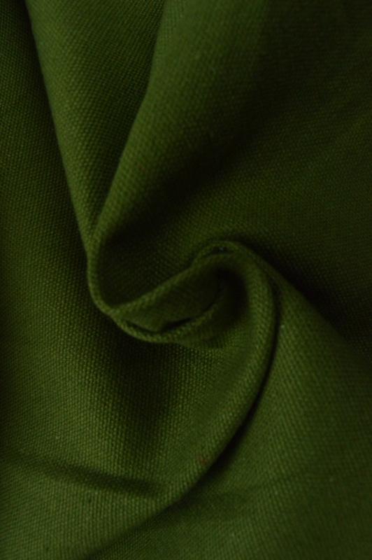 MOSGRØN BOMULDSCANVAS – TÆTVÆVET 350 g/m², OEKO-TEX