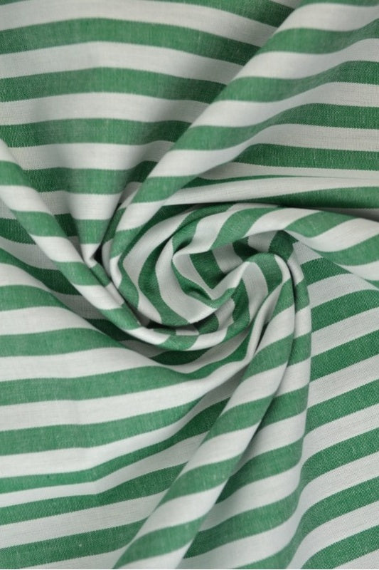 GRÖN 6,5 MM GINGHAM RÄNDER – OEKO-TEX BOMULL, LÄTT & ANDNINGSBART