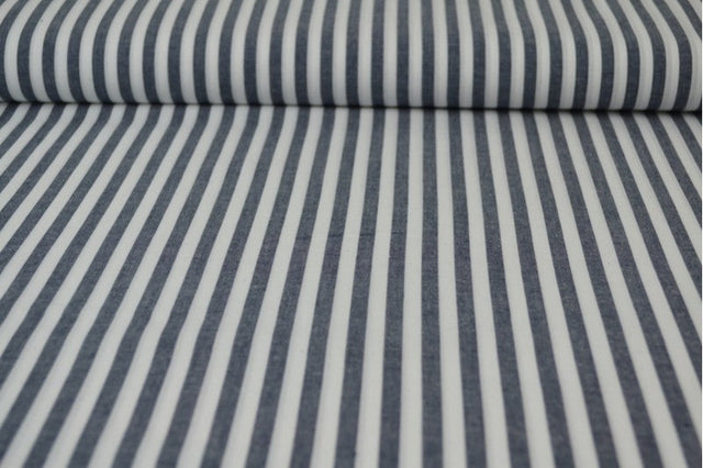 NAVY 6,5 MM GINGHAM RÄNDER – OEKO-TEX BOMULL, LÄTT & ANDNINGSBART