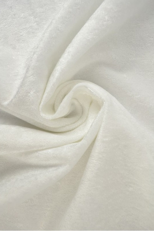 VIT KROSSAD VELOUR – STICKAD, STRETCHIG & GLANSFULLT FALL