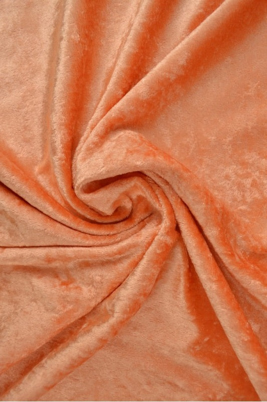 ORANGE KROSSAD VELOUR – STICKAD, STRETCHIG & GLANSFULLT FALL