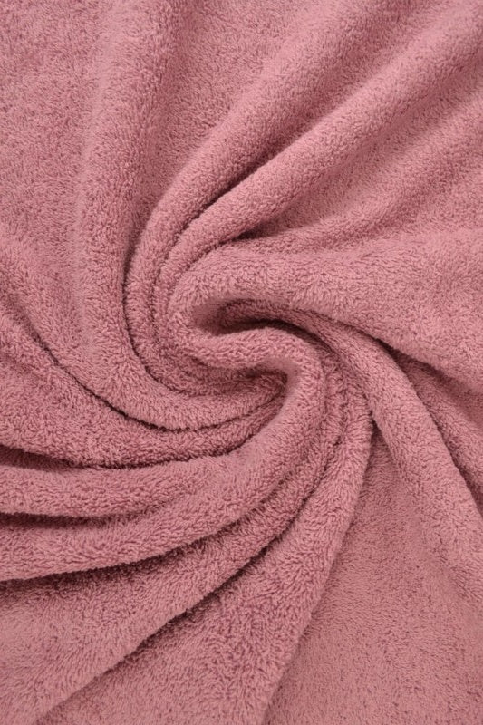 MÖRK VINTAGE LJUSROSA DUBBELSIDIG FROTTÉ – ABSORBERANDE HANDDUKSTYG (OEKO-TEX)